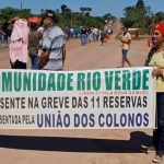A BR-364 está bloqueada por manifestantes em Cujubim.